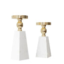 GobekUsa Luxe Marble Candle Holder - Modern Minimalist Style