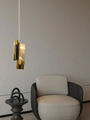 GobekUsa Luxe Marble Pendant Light: LED Bronze Hanging Lamp for Kitchen Island, Dining Table