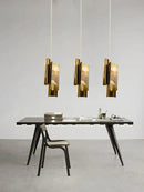 GobekUsa Luxe Marble Pendant Light: LED Bronze Hanging Lamp for Kitchen Island, Dining Table