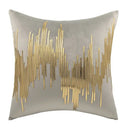 GobekUsa Luxe Metallic Stripes Velvet Cushion Cover: Midcentury Modern Throw Pillow Case