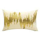 GobekUsa Luxe Metallic Stripes Velvet Cushion Cover: Midcentury Modern Throw Pillow Case