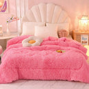 GobekUsa Luxe Mink Fleece Flannel Patchwork Quilt: Soft, Warm, & Cozy Gradient Bedclothes