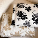 GobekUsa Luxe Mink Fur Jacquard Throw: Cozy Warmth & Style