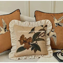 GobekUsa Luxe Oriental Floral Decorative Pillow Case: Traditional Elegance for Sofa Bed