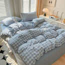 GobekUsa Luxurious 2024 Grid Lattice Bedding Set