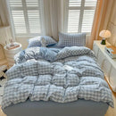 GobekUsa Luxurious 2024 Grid Lattice Bedding Set