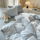GobekUsa Luxurious 2024 Grid Lattice Bedding Set