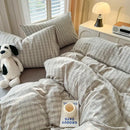 GobekUsa Luxurious 2024 Grid Lattice Bedding Set