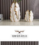 GobekUsa Luxurious Gold Ceramic Vases for Home Decor