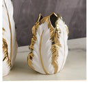 GobekUsa Luxurious Gold Ceramic Vases for Home Decor