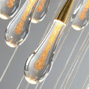 GobekUsa Luxurious Gold Crystal Chandelier for Staircase