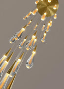 GobekUsa Luxurious Gold Crystal Chandelier for Staircase