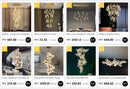 GobekUsa Luxurious Gold Crystal Chandelier for Staircase