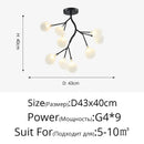 GobekUsa Luxurious Golden LED Chandelier for Home