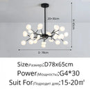 GobekUsa Luxurious Golden LED Chandelier for Home