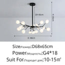 GobekUsa Luxurious Golden LED Chandelier for Home