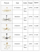 GobekUsa Luxurious Golden LED Chandelier for Home