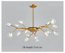GobekUsa Luxurious Golden LED Chandelier for Home