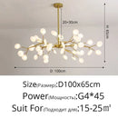 GobekUsa Luxurious Golden LED Chandelier for Home
