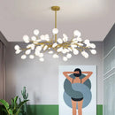 GobekUsa Luxurious Golden LED Chandelier for Home