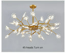 GobekUsa Luxurious Golden LED Chandelier for Home