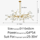 GobekUsa Luxurious Golden LED Chandelier for Home
