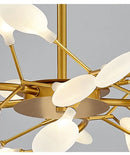 GobekUsa Luxurious Golden LED Chandelier for Home