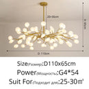 GobekUsa Luxurious Golden LED Chandelier for Home