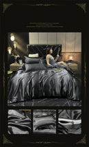 GobekUsa Luxurious Mulberry Silk Bedding Set Queen King Sizes