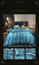 GobekUsa Luxurious Mulberry Silk Bedding Set with Sheets