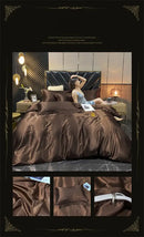 GobekUsa Luxurious Mulberry Silk Bedding Set with Sheets