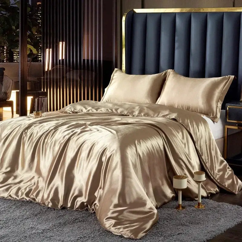 GobekUsa Luxurious Nordic Silk Bedding Set for Couples, photo 2 of 37