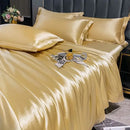 GobekUsa Luxurious Nordic Silk Bedding Set - Summer Theme