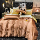 GobekUsa Luxurious Rayon Silk Bedding Set - King Size