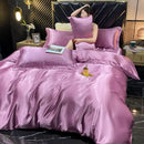 GobekUsa Luxurious Rayon Silk Bedding Set - King Size