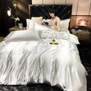 GobekUsa Luxurious Rayon Silk Bedding Set - King Size