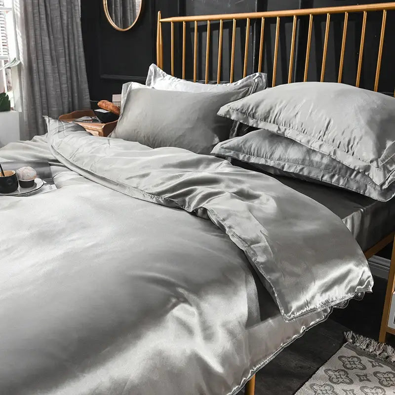 GobekUsa Luxurious Silk Bedding Set in Various Sizes, photo 2 of 23