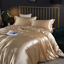 GobekUsa Luxurious Silk Bedding Set - Solid Color King/Queen/Twin