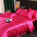 GobekUsa Luxurious Silk Bedding Set - Solid Color King/Queen/Twin