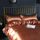 GobekUsa Luxurious Silk Bedding Set - Solid Color King/Queen/Twin