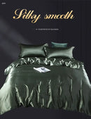 GobekUsa Luxurious Silk Bedding Set - Solid Color King/Queen/Twin