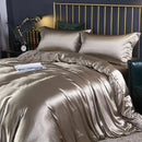 GobekUsa Luxurious Silk Bedding Set - Solid Color Options