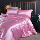 GobekUsa Luxurious Silk Bedding Set with Sheets, King/Queen Size