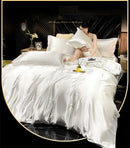 GobekUsa Luxurious Silk Bedding Set with Sheets