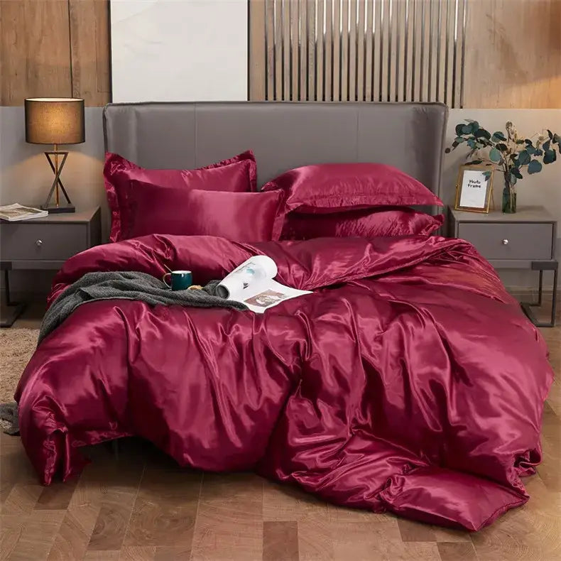 GobekUsa Luxurious Solid Color Bedding Set Twin/Queen/King, photo 39 of 40