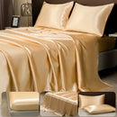 GobekUsa Luxurious Solid Color Satin Bedding Set