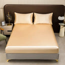 GobekUsa Luxurious Solid Color Satin Bedding Set