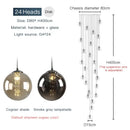 GobekUsa Luxurious Spiral LED Chandelier for Home & Hotel