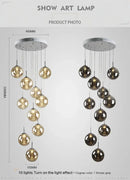 GobekUsa Luxurious Spiral LED Chandelier for Home & Hotel