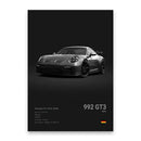 Modern black luxury car canvas wall art bedroom decor by Decorbites